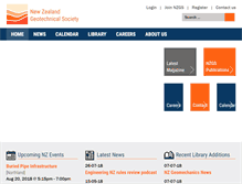 Tablet Screenshot of nzgs.org